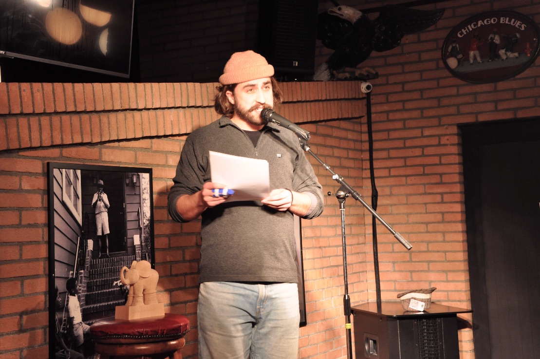 Mario Salas am Poetry Slam